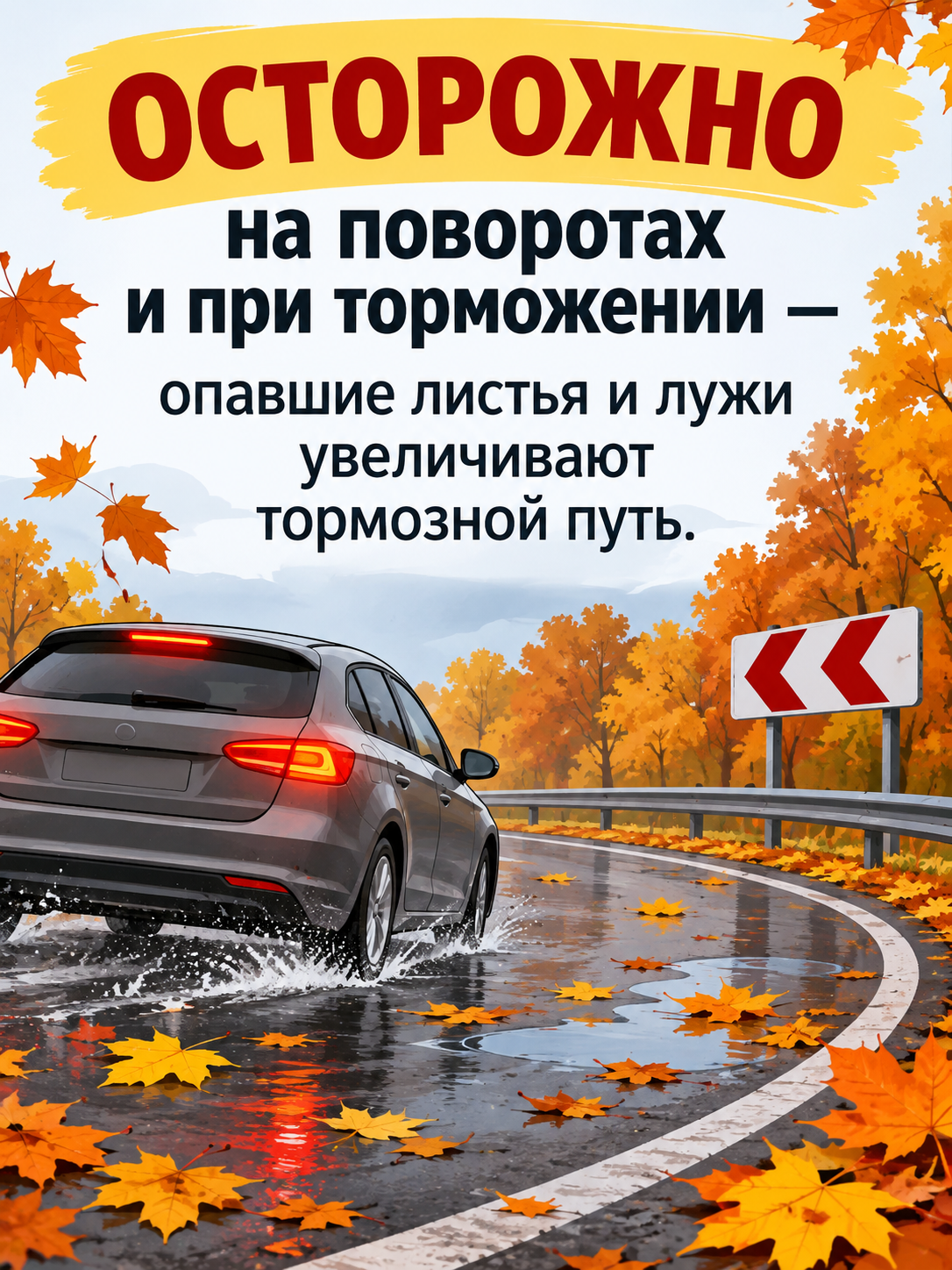 Главные правила безопасности на осенней дороге