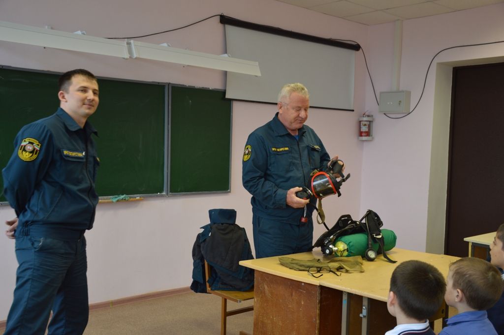 В Каипской общеобразовательной школе прошли занятия по пожарной безопасности