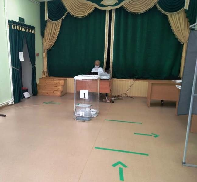 На участке для голосования в Тат. Саралах все организовано на высоком уровне