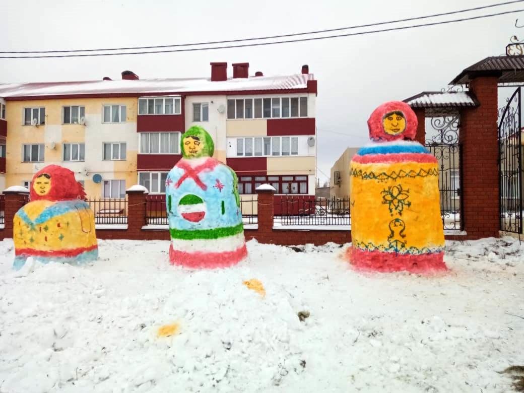 Праздничное новогоднее оформление Лаишевского района не ограничилось иллюминацией
