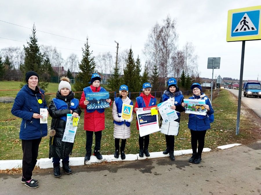 Отряд ЮИД Пелевской школы провел акцию «Пешеход»