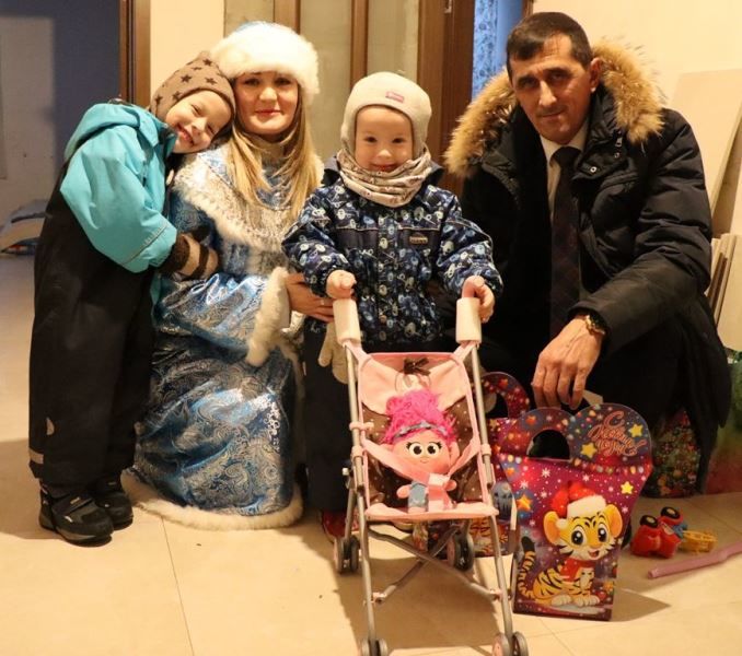 В Габишево исполнились мечты сразу пятерых детей из семьи Вахитовых