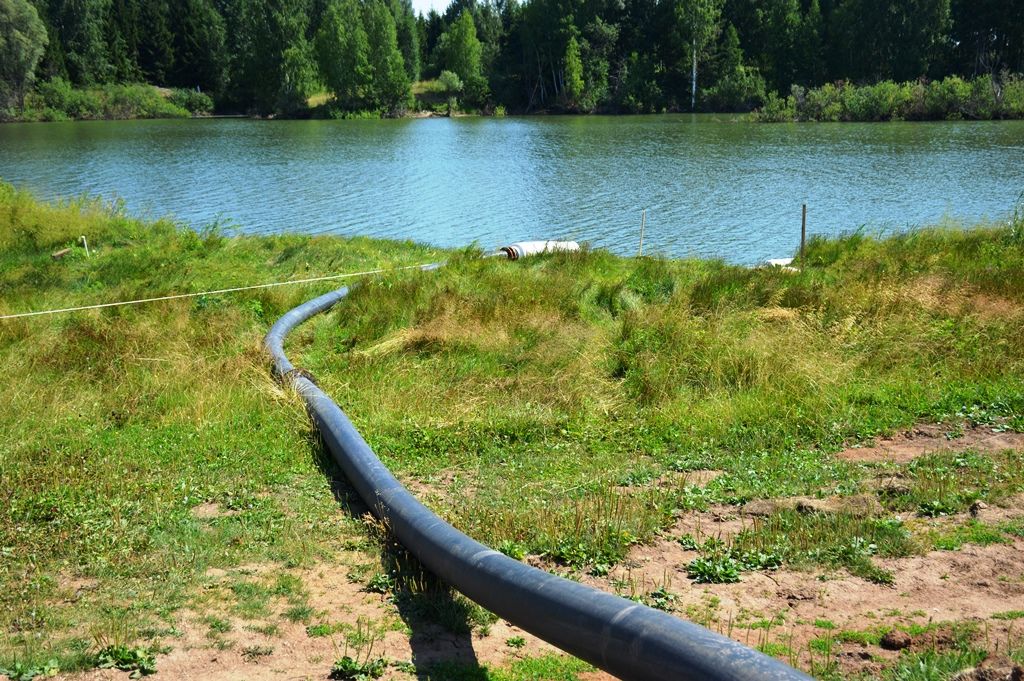 ​​​​​​​Начата очистка водоемов в Державино и Никольском Лаишевского района