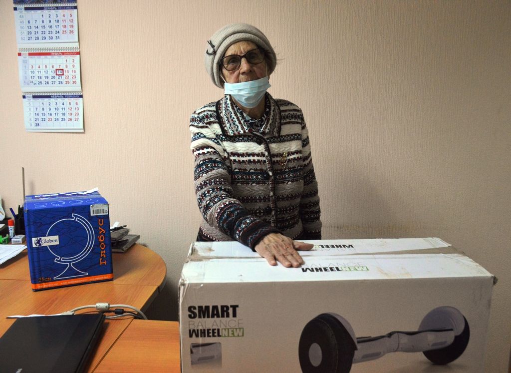 Гироскутер выиграла для внуков 82-летняя читательница газеты "Камская новь"