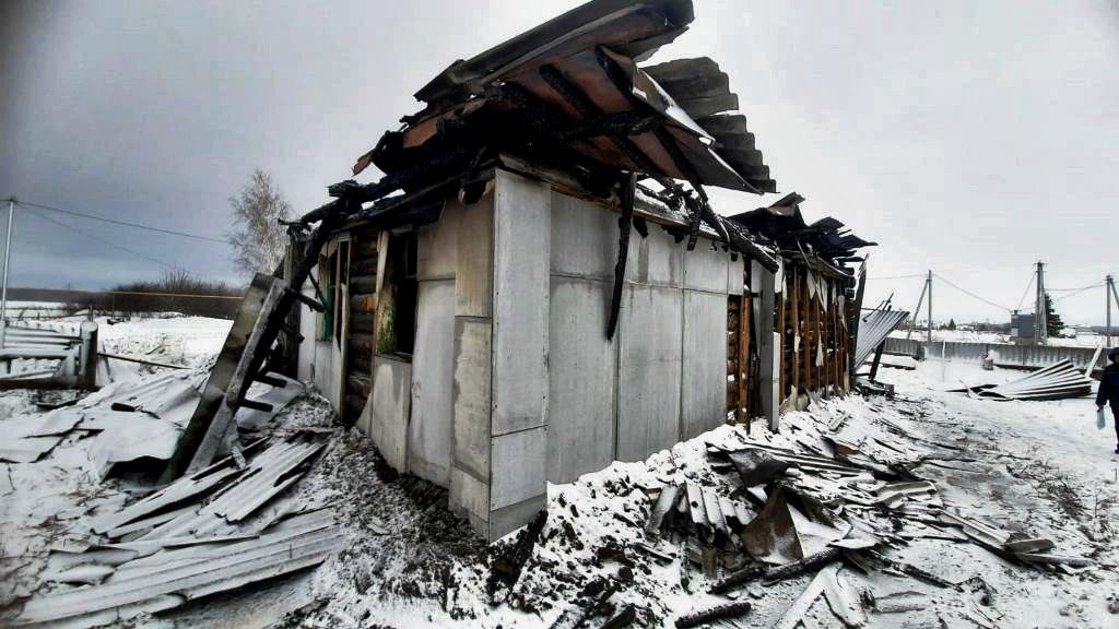 В Лаишевском районе 18 января при пожаре погиб человек