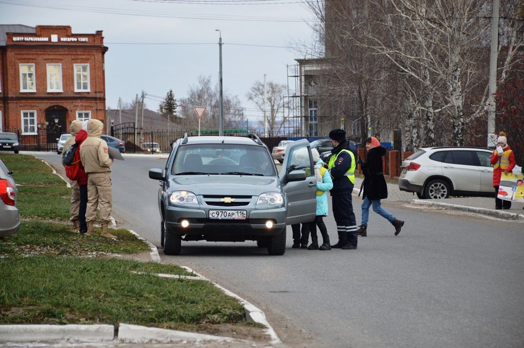 В Лаишево прошла акция ко Дню памяти жертв ДТП