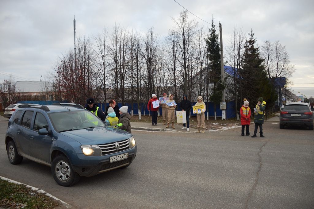 В Лаишево прошла акция ко Дню памяти жертв ДТП