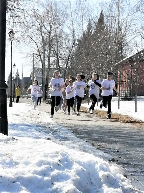 Ученики Лаишевской школы № 2 приняли участие в марафоне