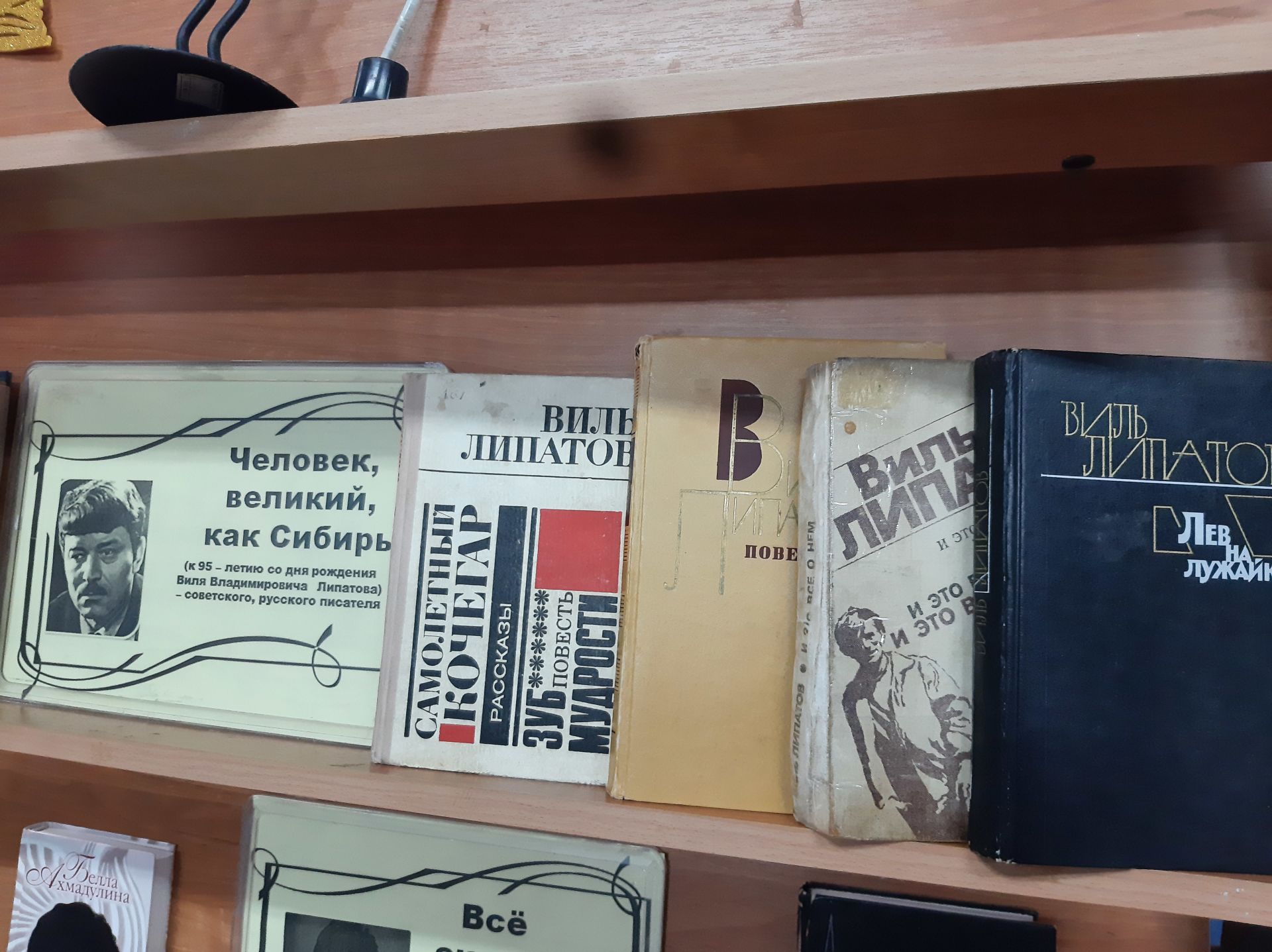 В Лаишевской библиотеке оформлена книжная выставка к 95-летию известного советского писателя