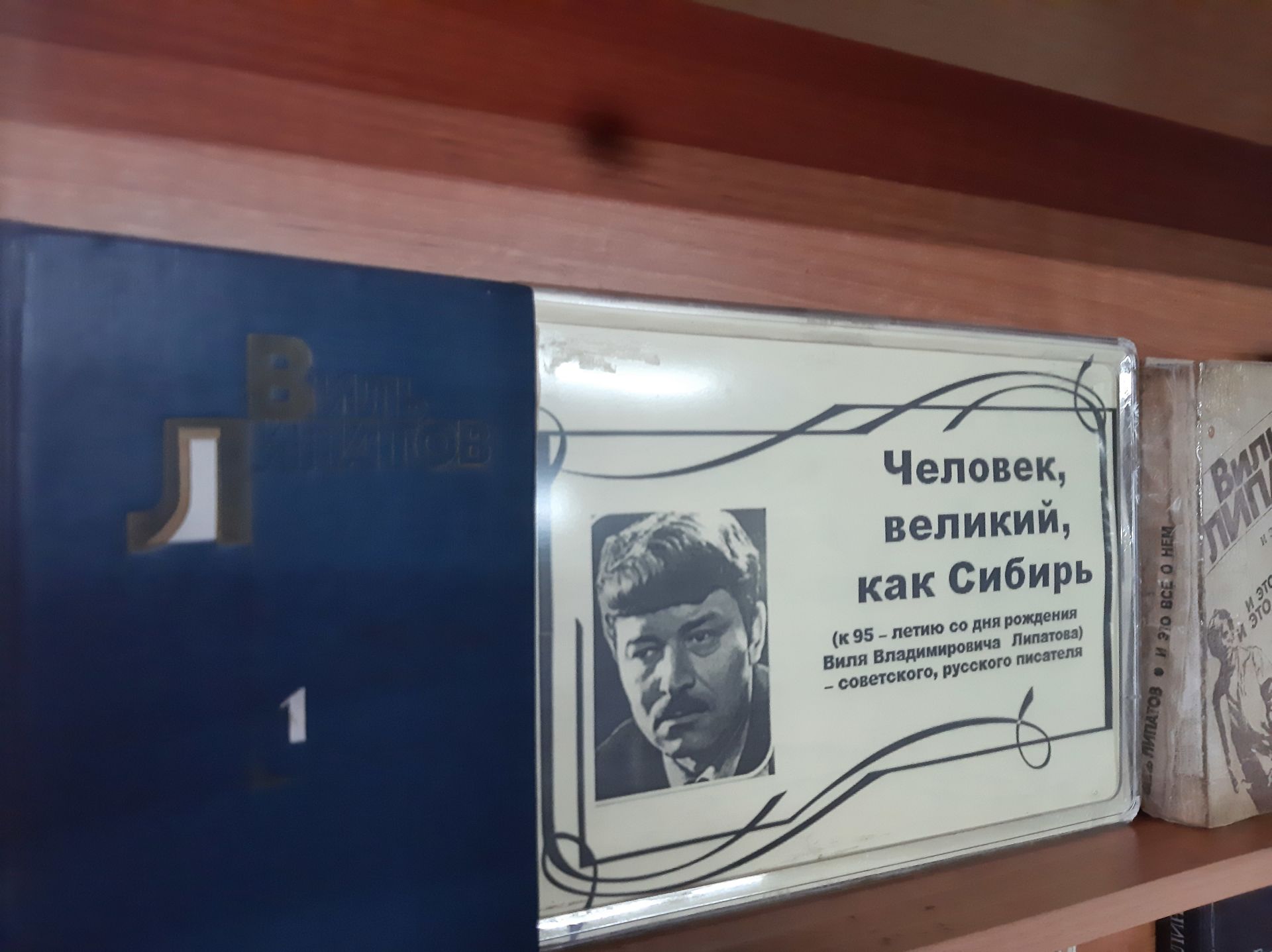 В Лаишевской библиотеке оформлена книжная выставка к 95-летию известного советского писателя