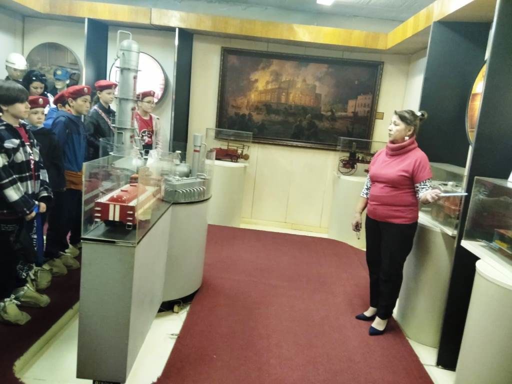 Юные огнеборцы из с. Усады посетили музей пожарной охраны