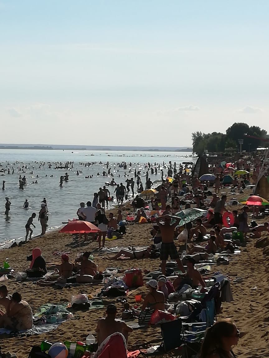 Начало августа: пляж Камское море в Лаишево