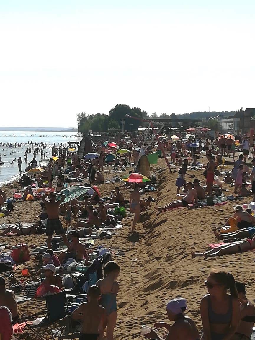 Начало августа: пляж Камское море в Лаишево