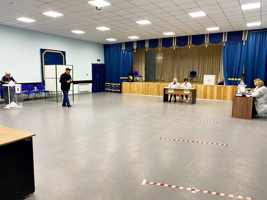В Лаишевском районе избирательные участки открылись с гимнов России и Татарстана
