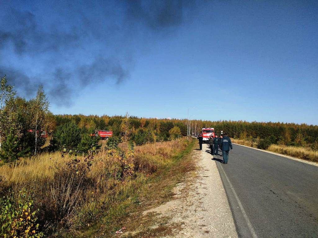 По легенде учений сегодня в Орловском сельском поселении замечен верховой пожар