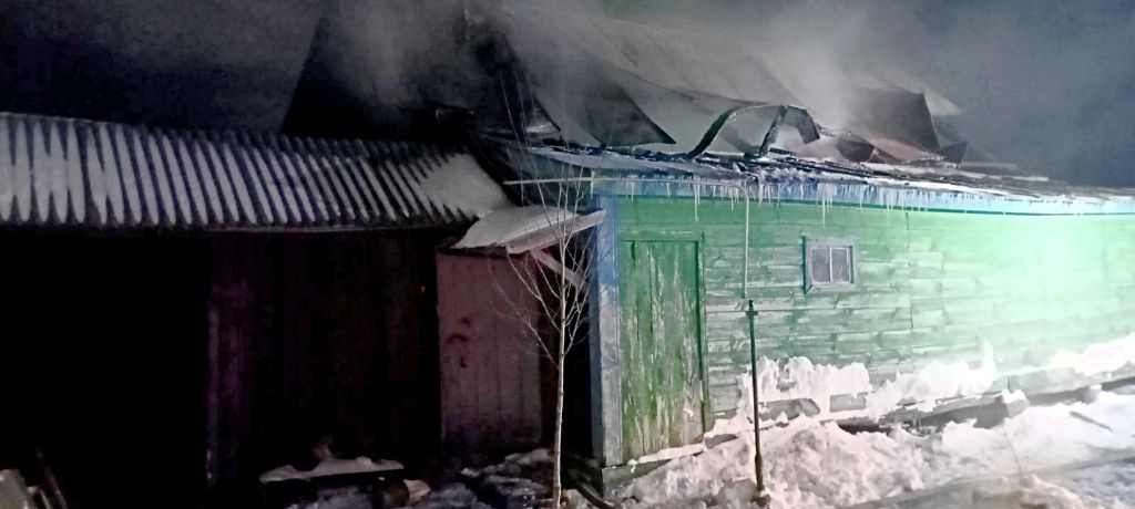 В Лаишевском районе во время пожара погиб человек…