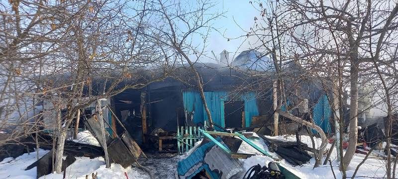 Сегодня, 5 февраля, при пожаре в Лаишевском районе погиб человек