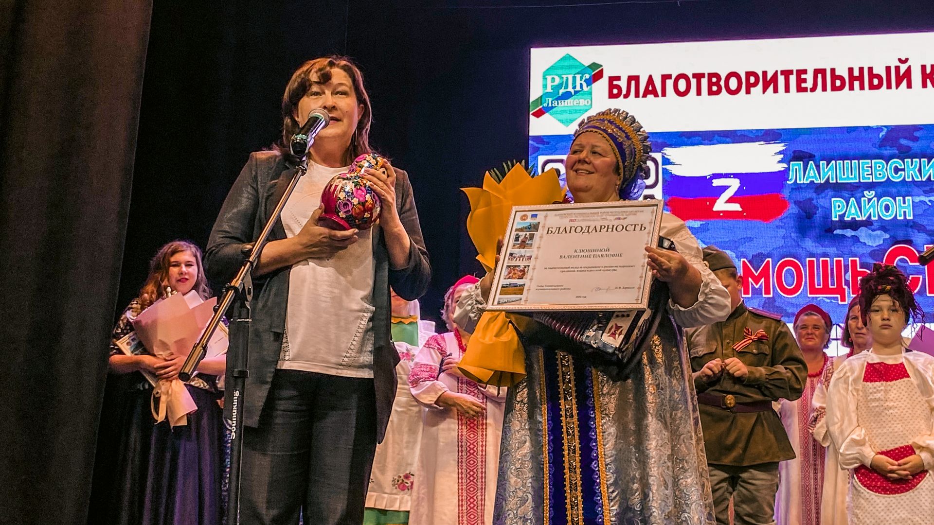 В Лаишево прошел благотворительный концерт заслуженного работника Татарстана Валентины Клюшиной