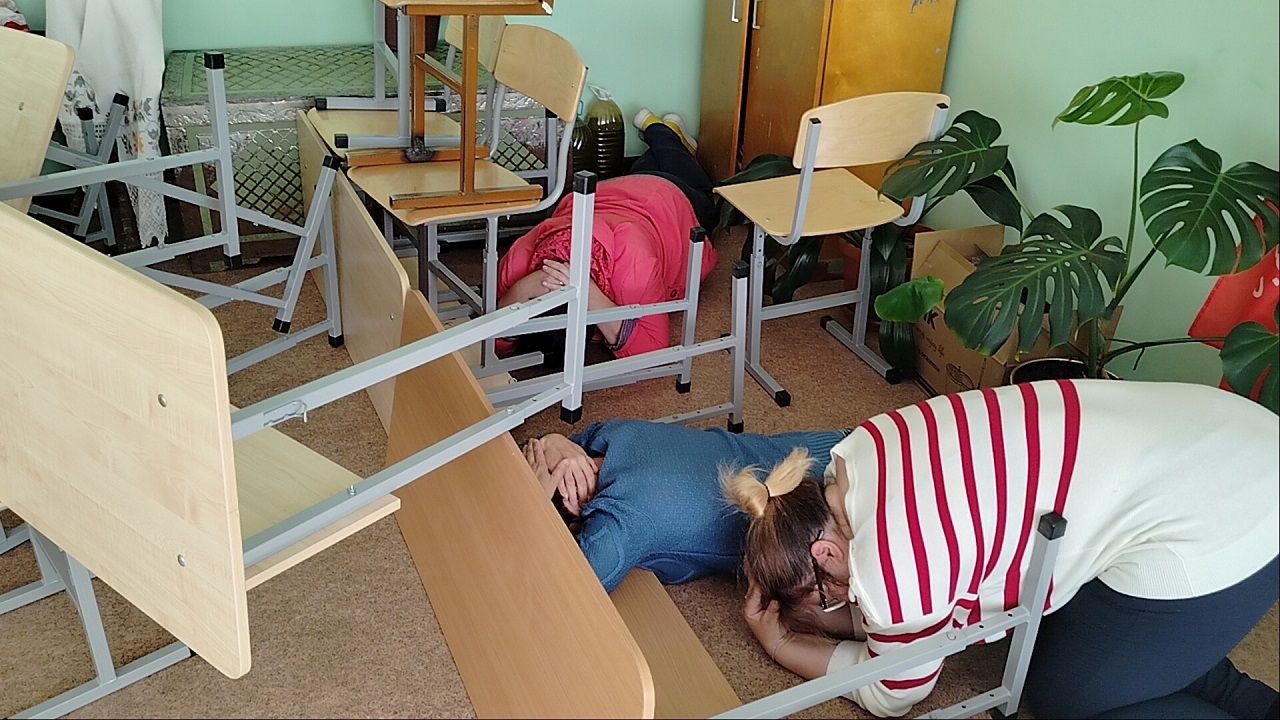 Персонал школ и детских садов Лаишевского района тренировался действиям при ЧС