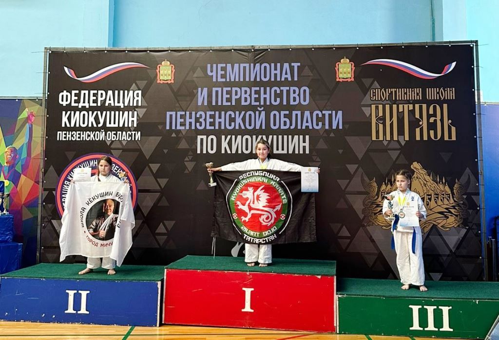 В Пензенской области лаишевские спортсмены завоевали пять медалей на соревнованиях по киокушин