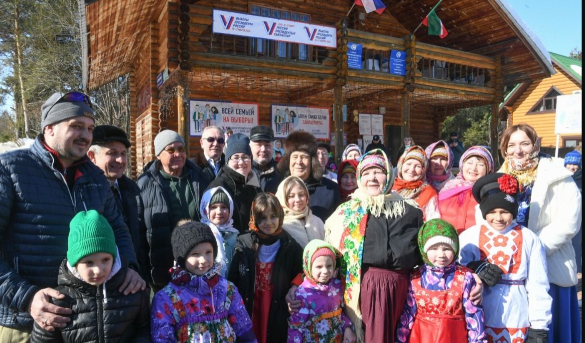 На Масленице в Матюшино побывали Минтимер Шаймиев и Ильдус Зарипов