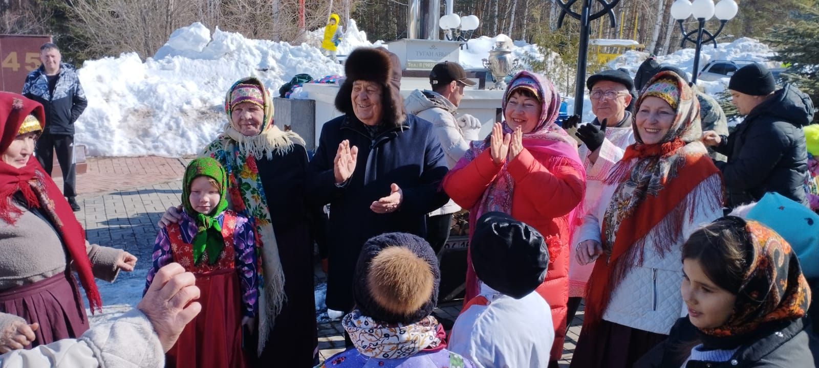 На Масленице в Матюшино побывали Минтимер Шаймиев и Ильдус Зарипов