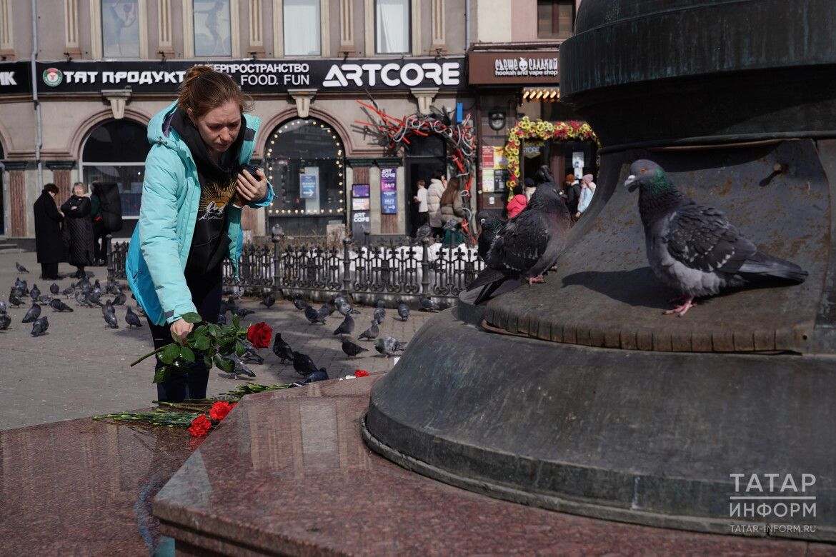В центре Казани организован мемориал жертвам теракта в «Крокус Сити Холле»