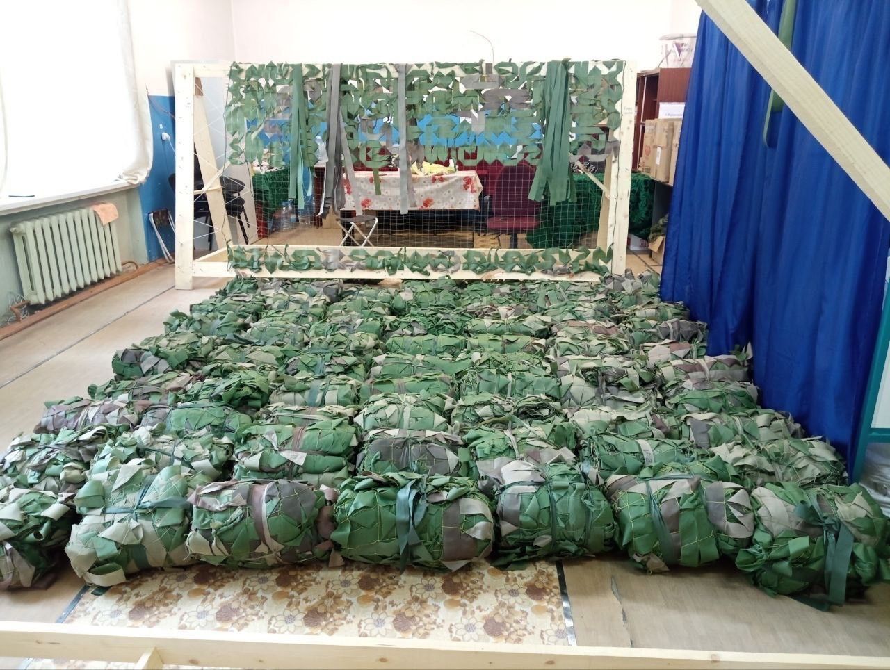 Волонтеры села Песчаные Ковали Лаишевского района сплели уже 800 сетей
