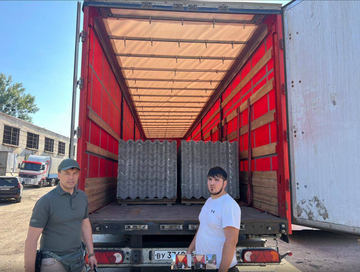 В Лисичанск и Рубежное отправлено 75 тонн стройматериалов из Лаишевского района