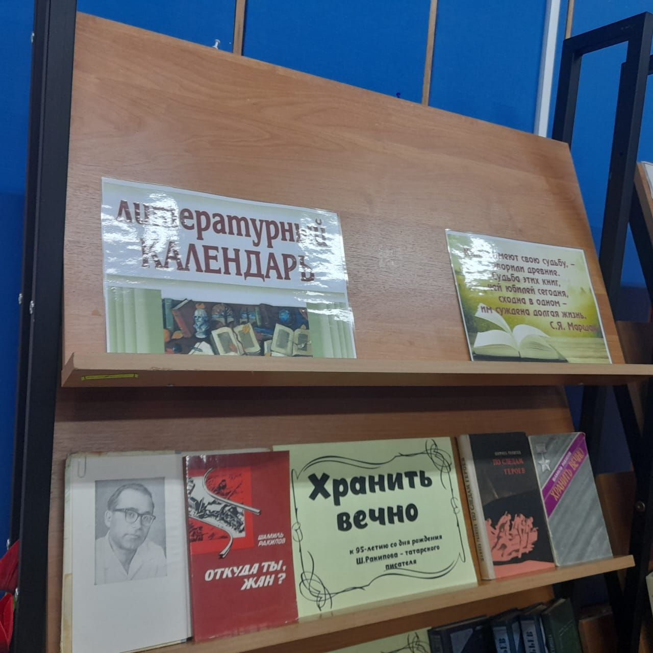 Книжная выставка «Хранить вечно» оформлена в Лаишевской библиотеке