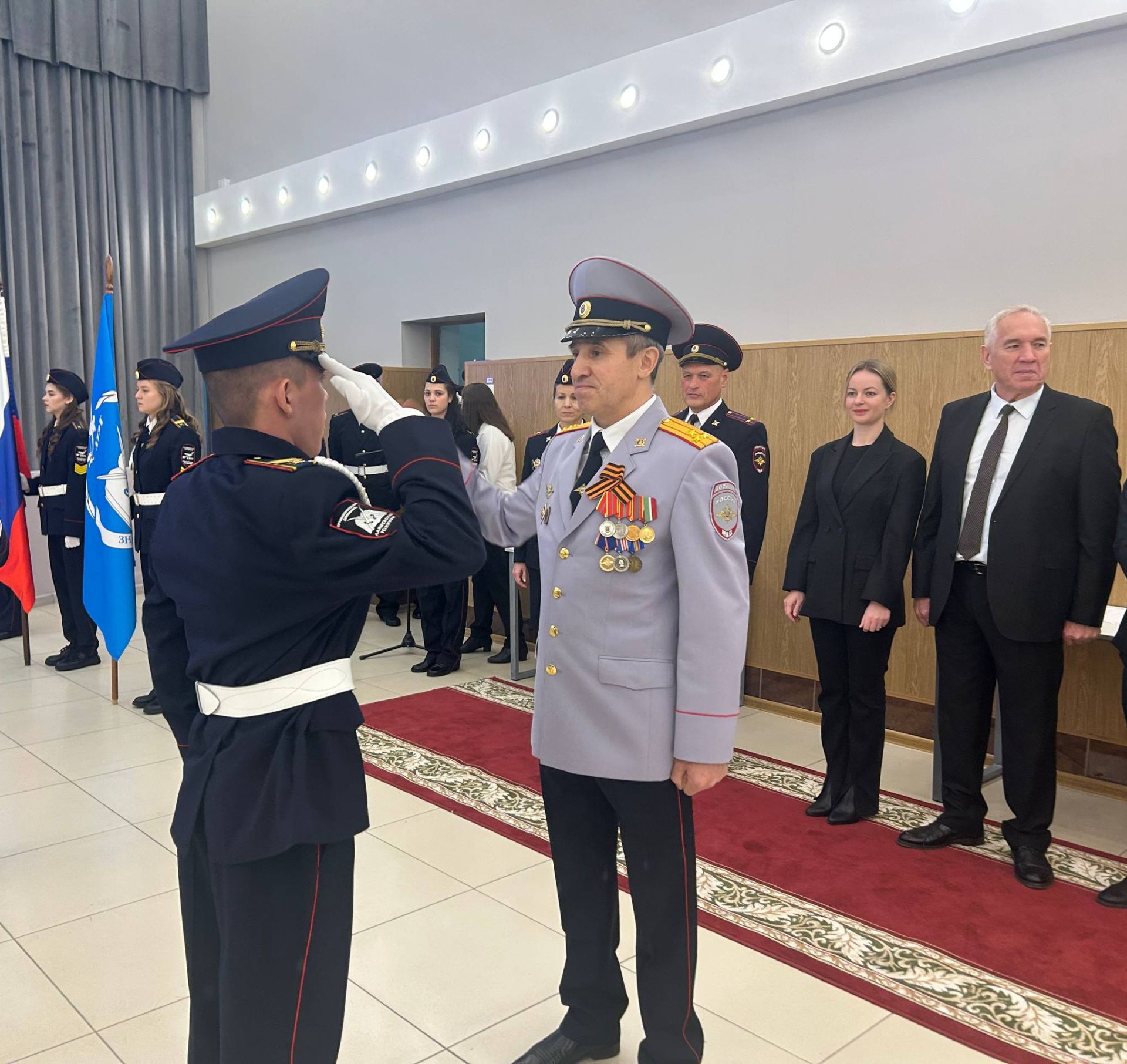 Торжественное мероприятие в Лаишевском техникуме: курсанты приняли присягу