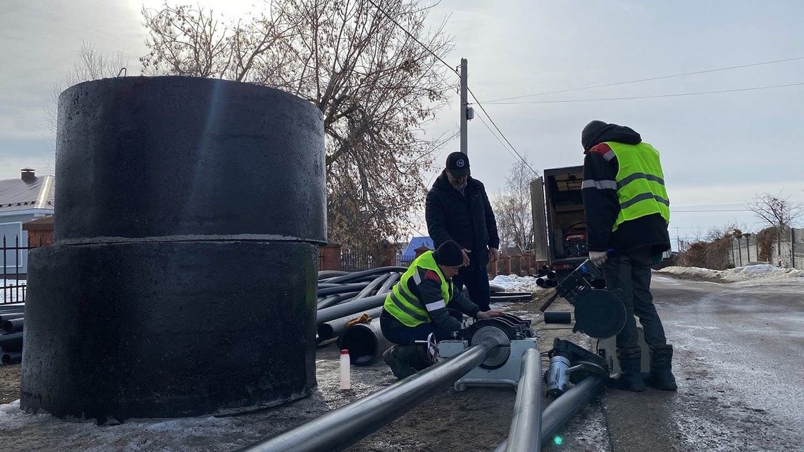 Лаеш урамнарында суүткәргеч торбаларны алыштыралар