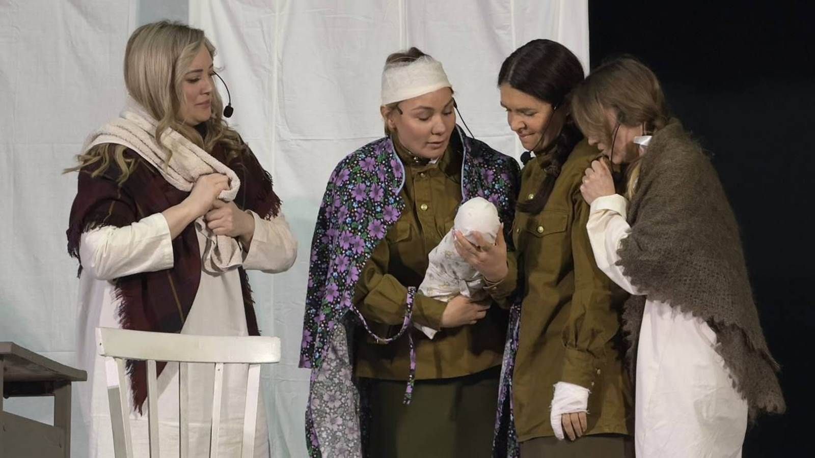 Лаеш районында Бөек Җиңүнең 80 еллыгына спектакль куелды