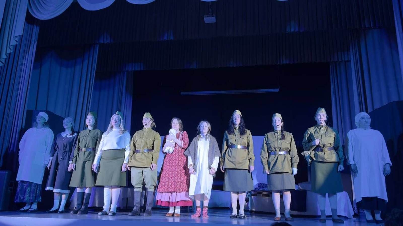 Лаеш районында Бөек Җиңүнең 80 еллыгына спектакль куелды