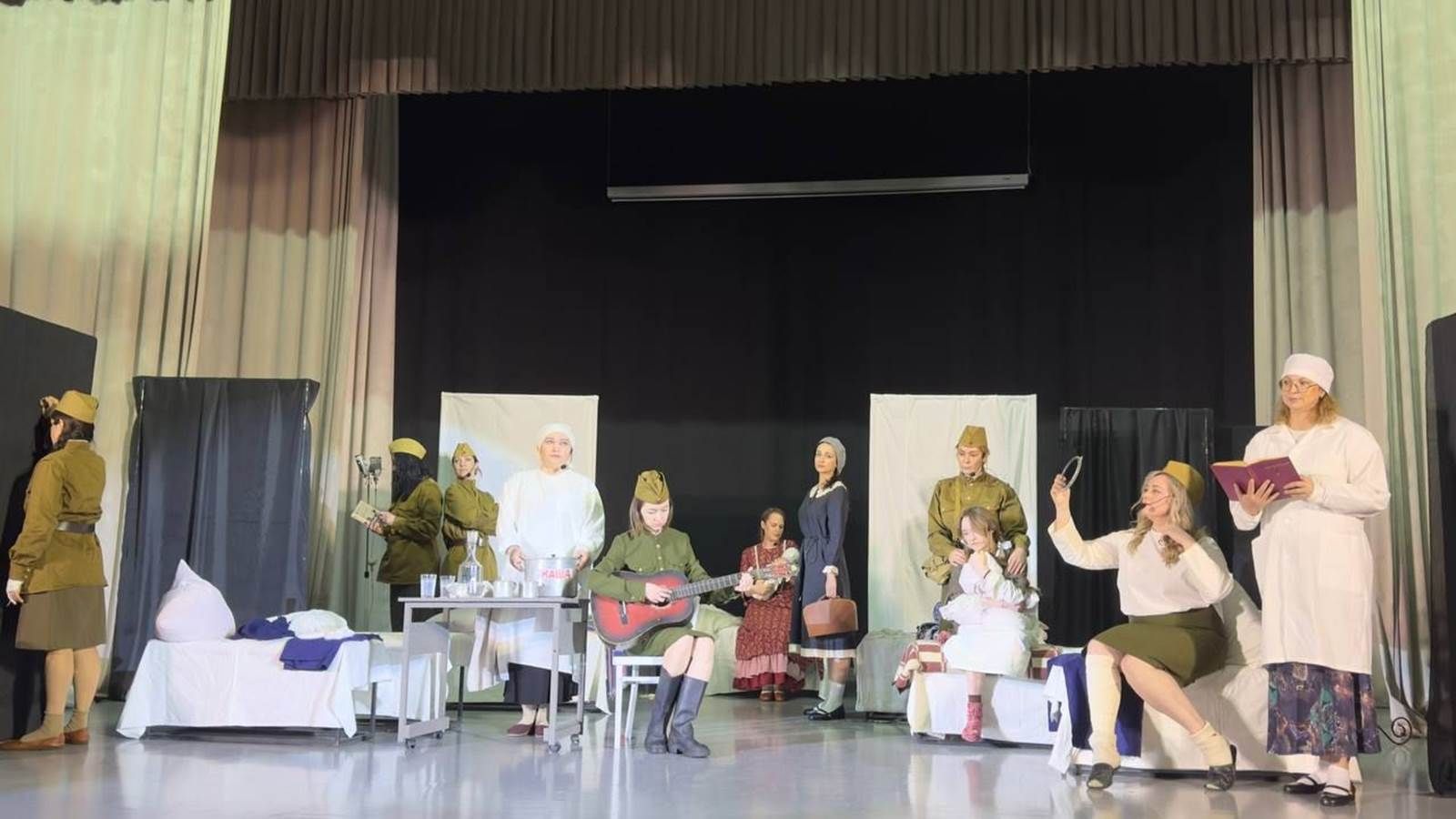 Лаеш районында Бөек Җиңүнең 80 еллыгына спектакль куелды