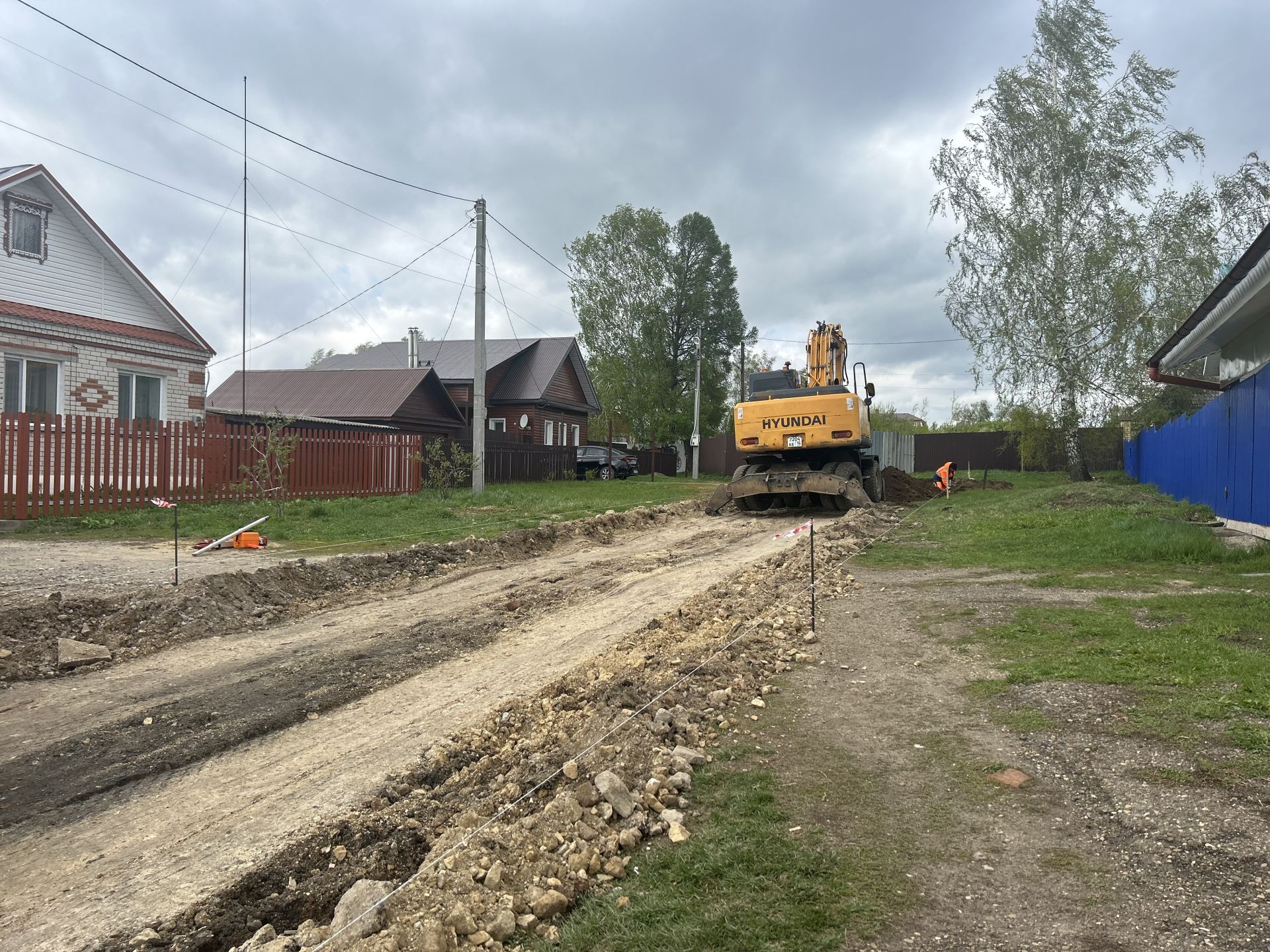 В городе Лаишево начались подготовительные работы по укладке асфальта