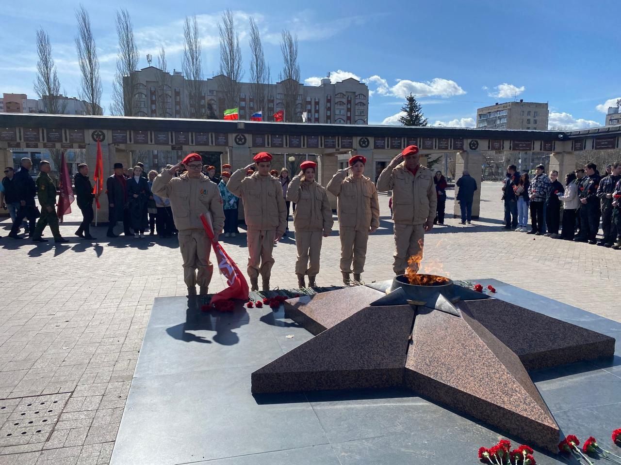 Юнармейцы Лаишевского района приняли участие в «Вахте памяти» в Казани