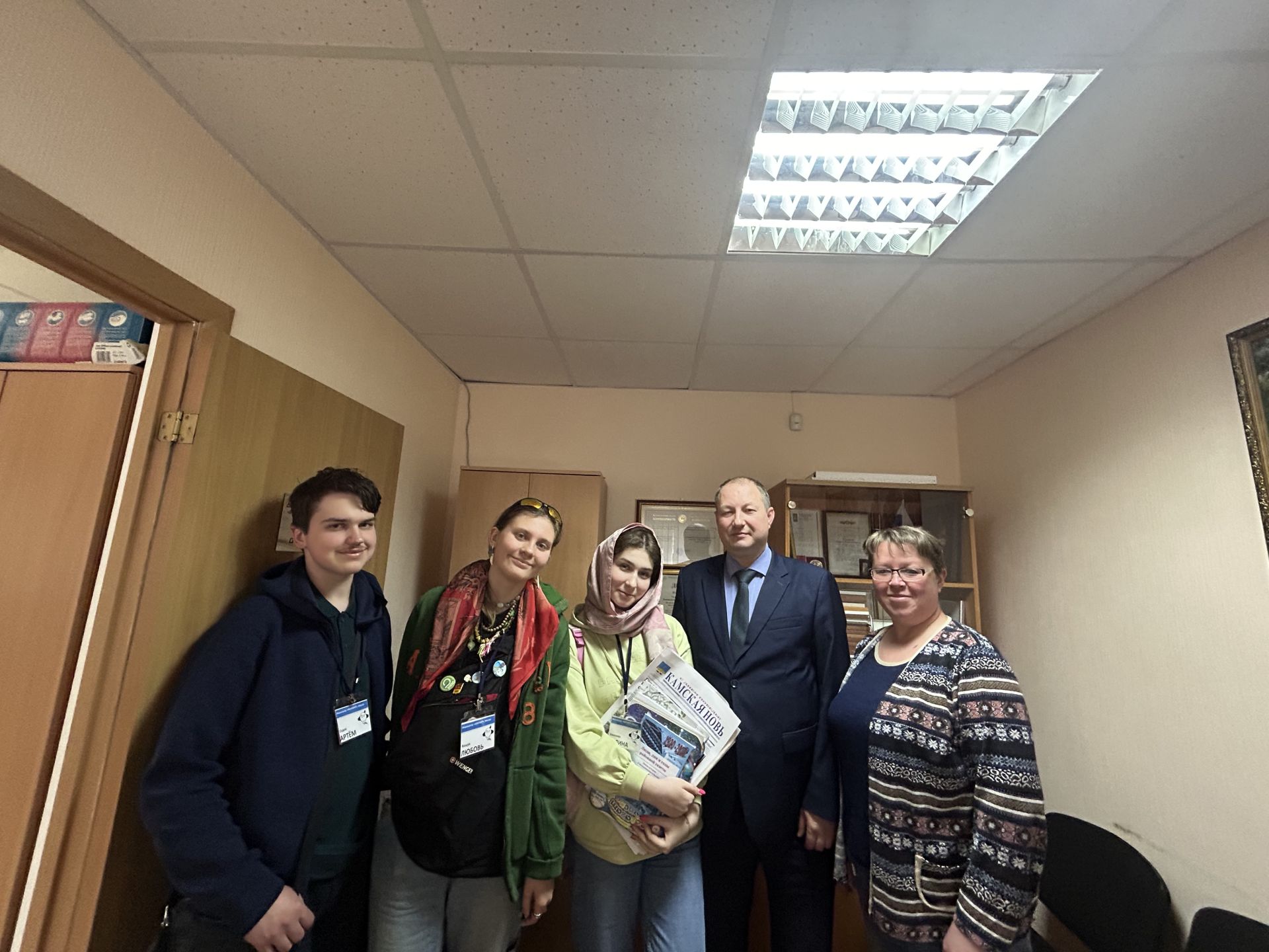 Молодые журналисты из Москвы познакомились с работой редакции газеты «Камская новь»