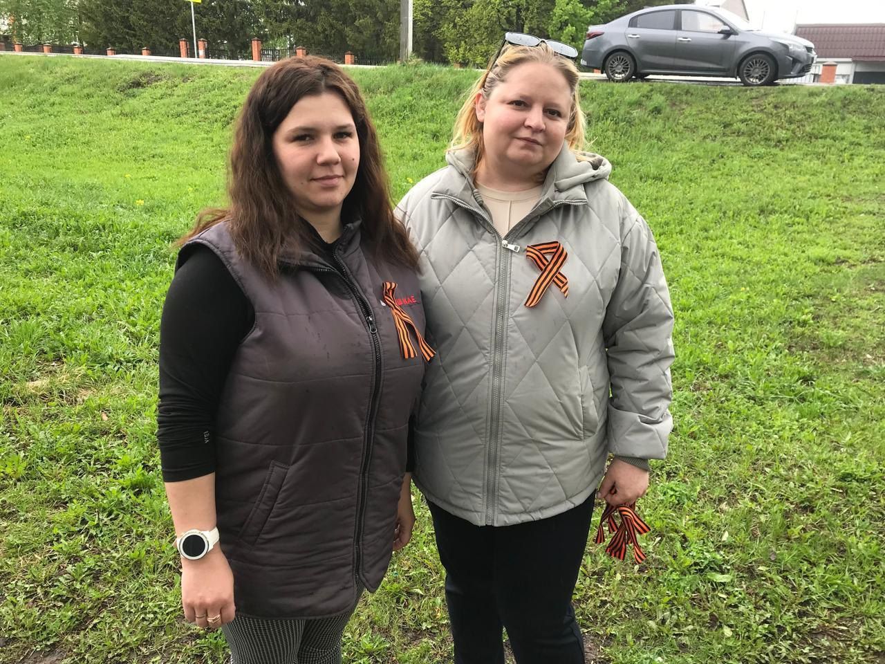 Жители села Среднее Девятово присоединились к акции Георгиевская лента