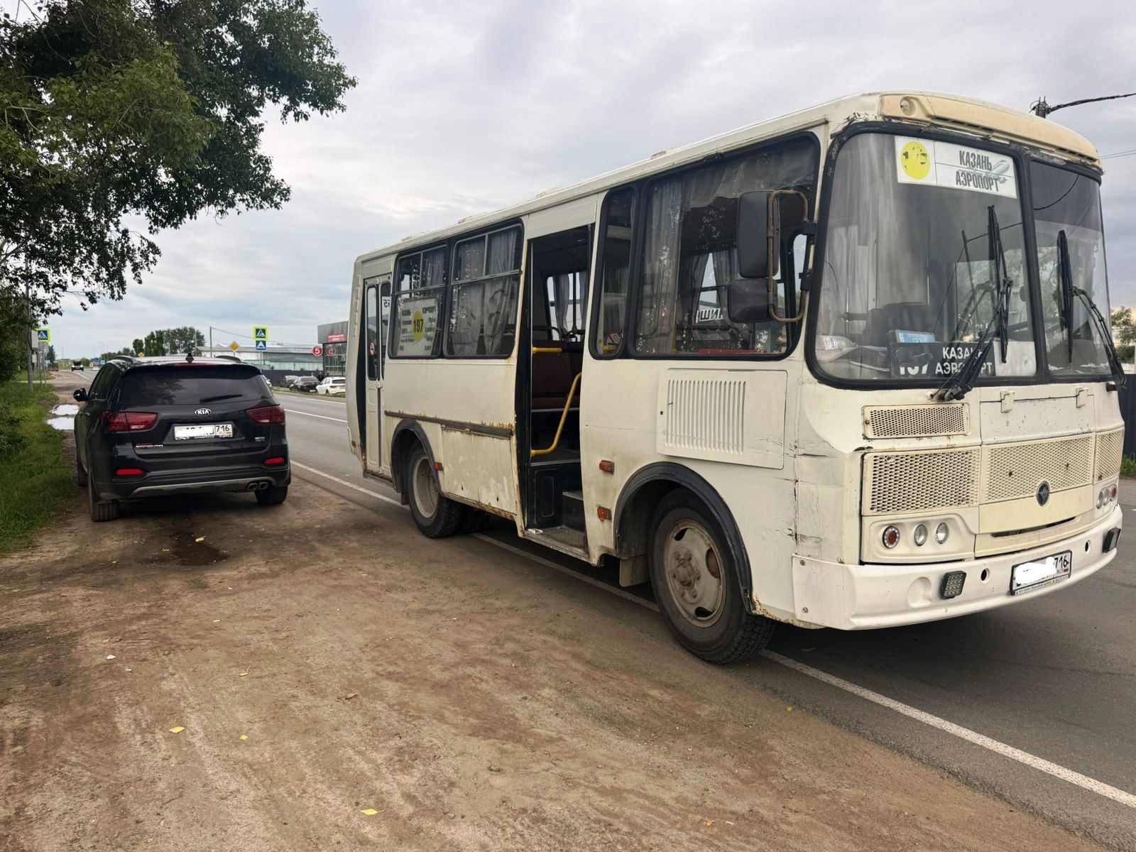 Авария по вине маршрутного автобуса