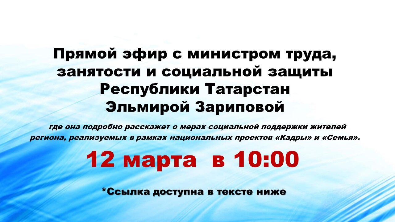 Эльмира Зарипова выступит с докладом о мерах социальной поддержки в Татарстане