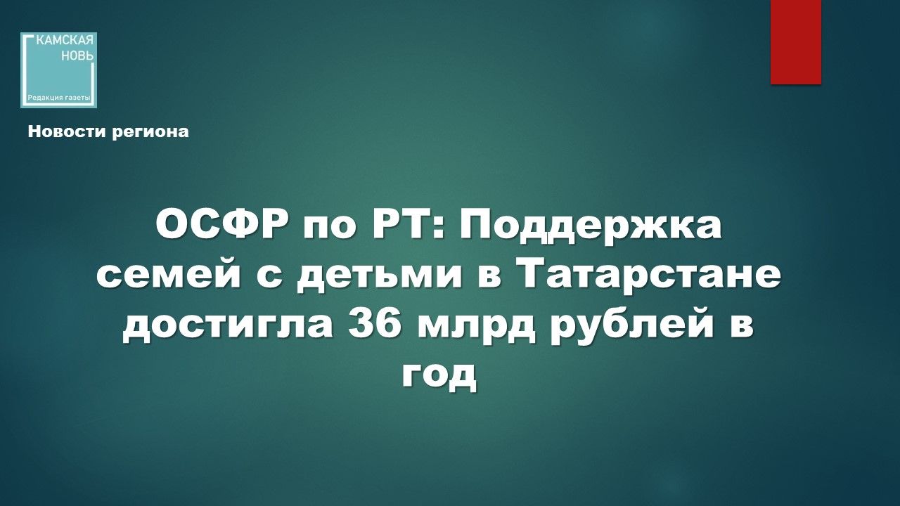 Более 36 миллиардов рублей: сколько государство выделило татарстанским семьям с детьми за год