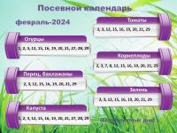 Календарь благоприятных дней для посадки семян на февраль 2024 года.