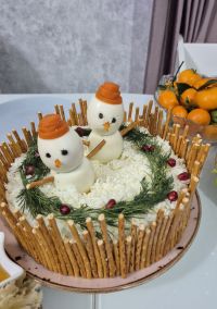 Готовим новогодний салат «Мужские слезы»