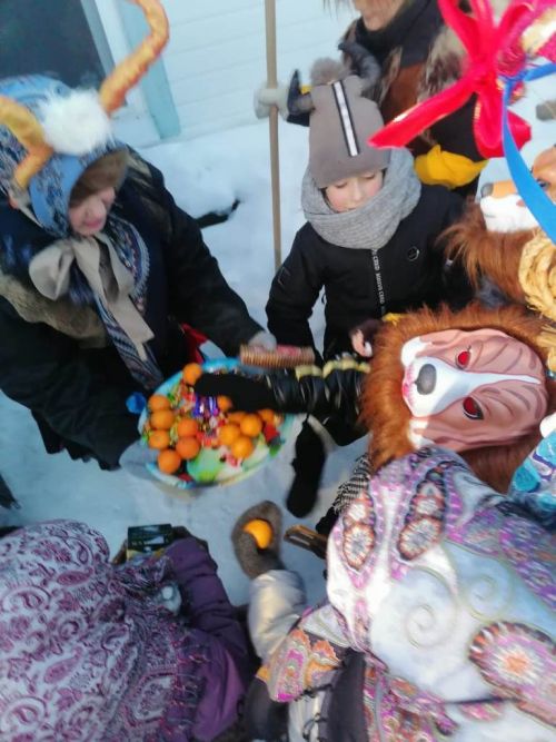 Как в Татарстане в селе Никольское колядки проходят