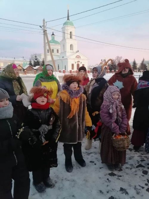 Как в Татарстане в селе Никольское колядки проходят