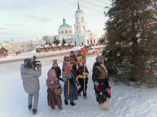 Как в Татарстане в селе Никольское колядки проходят