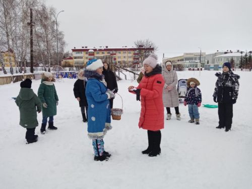 Новогодние праздники для лаишевских детей начались с активных игр на свежем воздухе