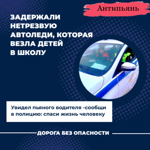 В Лаишевском районе нетрезвая автоледи пыталась отвезти своих детей в школу