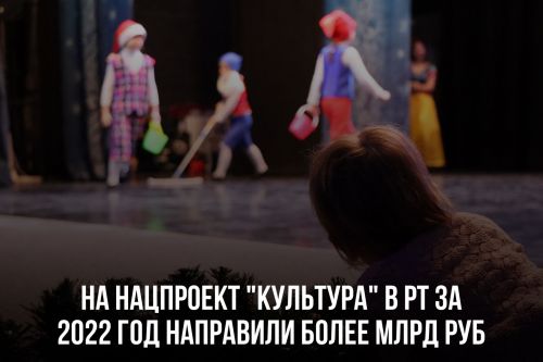 На нацпроект «Культура» в Татарстане за 2022 год направили более миллиарда рублей